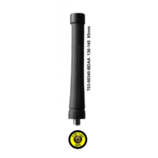 Tait TP3000 VHF Antenna - 136-145MHz/GPS Stubby - 95mm - T03-00340-BDAA