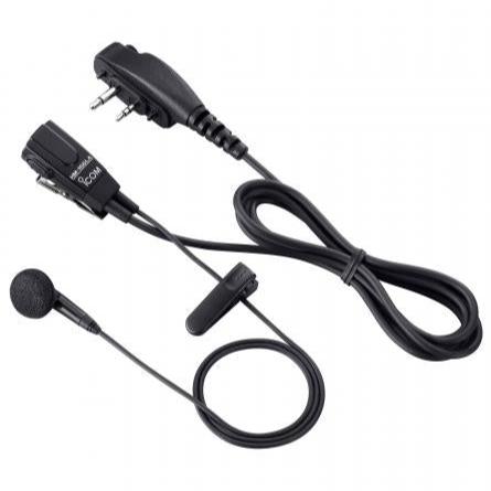 iCOM HM-166LA Lightweight in Ear Earpiece with Mic & PTT