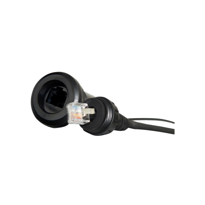 GME IP67 Microphone Extension Lead (2m) with Panel Mount – Suit XRS-390C - LE119