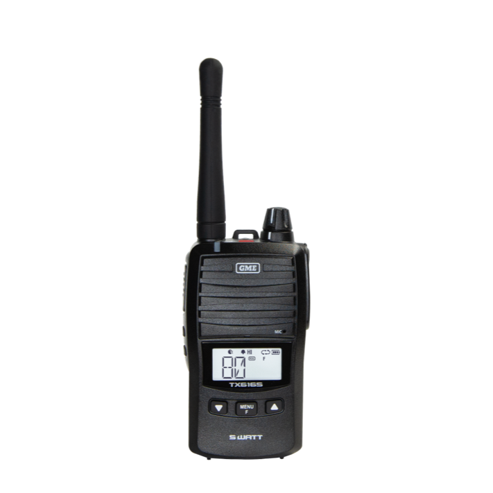 GME 5/1 Watt UHF CB Handheld Radio including Accessories - TX6165