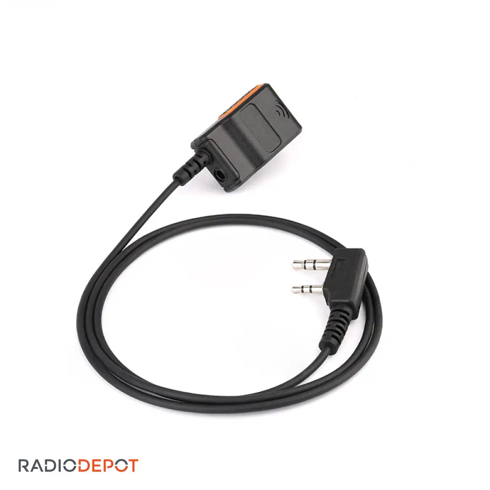 Radio Depot PTT & Microphone Cable w. 3.5mm Jack Earpiece