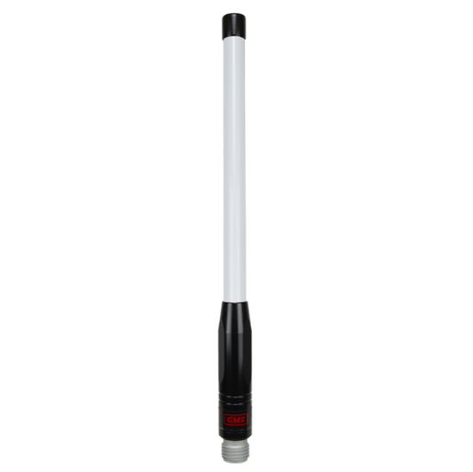 GME 465mm Antenna Whip (2.1dBi Gain) - White / Black - AW4704WB