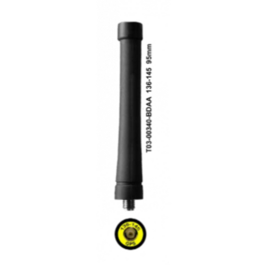 Tait TP3000 VHF Antenna - 136-145MHz/GPS Stubby - 95mm - T03-00340-BDAA
