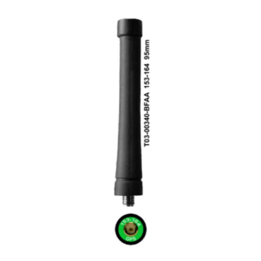 Tait TP3000 VHF Antenna - 153-164MHz/GPS Stubby - 95mm - T03-00340-BFAA