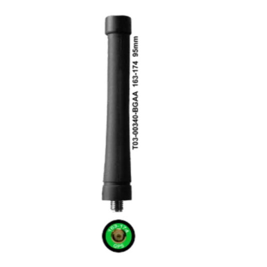 Tait TP3000 VHF Antenna - 163-174MHz/GPS Stubby - 95mm - T03-00340-BGAA