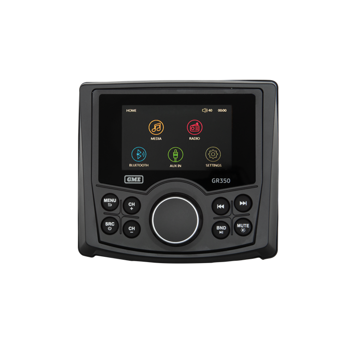 GME Bluetooth AM/FM Marine Stereo - White & Black