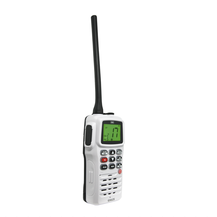 GME 5/1 Watt Handheld VHF Marine Radio - White - GX625W