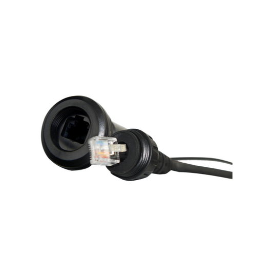 GME IP67 Microphone Extension Lead (2m) with Panel Mount – Suit XRS-390C - LE119