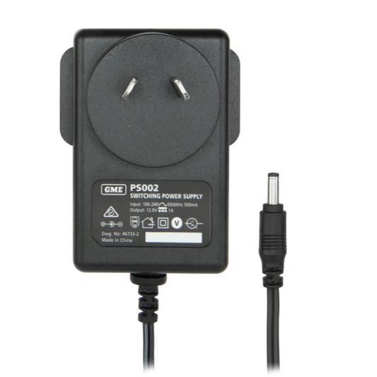 GME 1 Amp Power Supply - Suit BCD014 / BCD015 - PS013