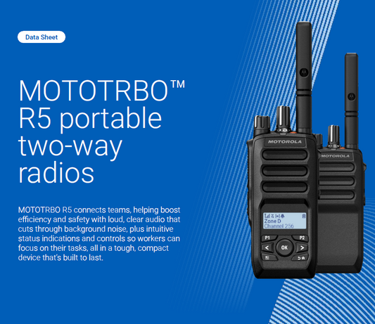 Motorola - MOTOTRBO R5 Radio with Single Unit Charger