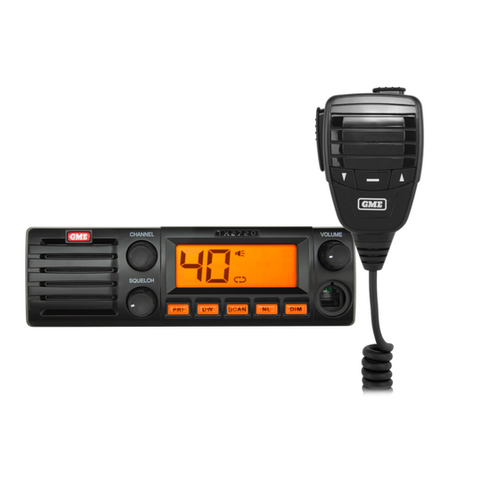 GME 26MHz DIN Mount CB Radio - TX2720N