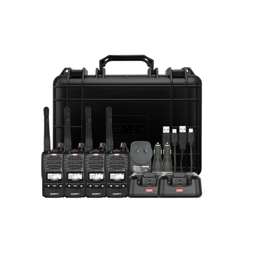 GME 2 Watt UHF CB Handheld Radio - Quad Pack - TX677QP