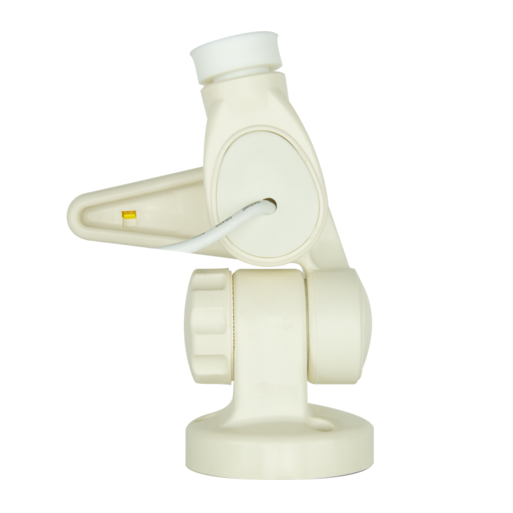 GME Double Swivel Round Antenna Base - Suit AW36xx Whips - White & Black