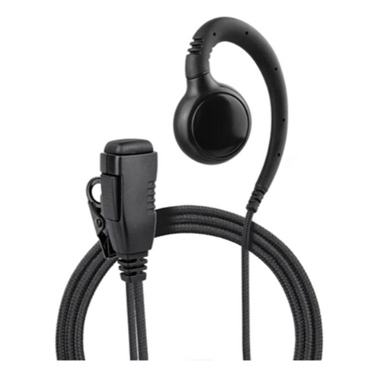 C-Shape Earmic for iCOM with Braided Fibre Cable